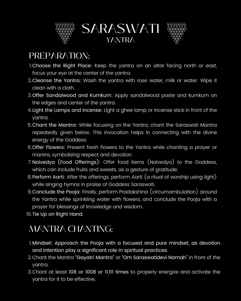 Silver Saraswati Bracelet for All Especially for Pregnant Couples & Parents